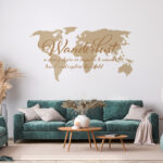 Wanderlust Travel Map Sticker