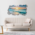 Beach View 3D wall art