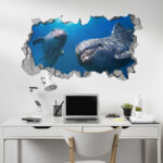 Dolphins Hello 3D Panels