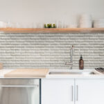 Kitchen Backsplash Decor - 3D White Brick