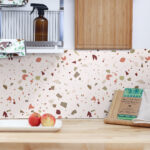 Kitchen Backsplash Decor - Red Terrazzo