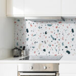 Kitchen Backsplash Decor - White Terrazzo