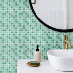 Aqua Mosaic Tiles Decals (Pack of 24)