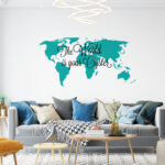 The World is Your Oyster World Map Sticker