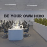 Be Hero 3D Office Wall Decor