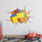 Effect Style Bricks Wall Stickers