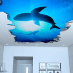 Sharks 3D Effect Ceiling Decal