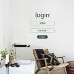 Login And Password Sticker | Customizable