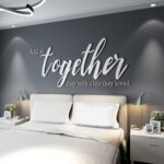 Together they built a life they loved 3D Wall Quote Decor