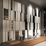 White and Silver Stripes 3D Wall Panels