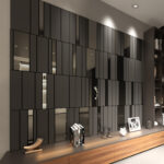 Grey and Silver Stripes 3D Wall Panels