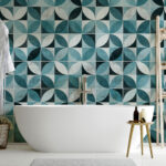 Mid Century Modern Tiles Stickers (Pack of 32)