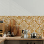 Giza Mustard Tile Stickers (Pack of 10)