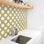 Daisies Flowers Tile Stickers (Pack of 10)