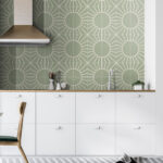 Green Sun Tile Stickers (Pack of 10)
