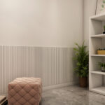 White Bars 3D Wainscot