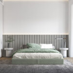 Grey Concrete Headboard