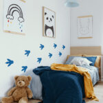 Dinosaur Footprints Wall Stickers