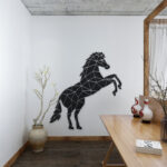 Geometric Horse 3D Wall Art