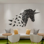 Unicorn Head 3D Wall Art