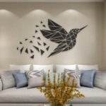 Geometric Bird 3D Wall Art