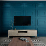 Geometric Accent Wall Paneling