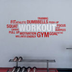 Workout Word Cloud Wall Decor