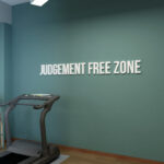 Judgement Free Zone 3D Gym Decor