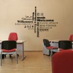 Welcome Multi Language Wall Decal