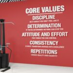 Core Values Gym Wall Sign