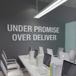 Under Promise Over Deliver 3D Office Sign