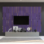 Lavender and Mirror Decorative Panels