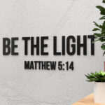 Be the Light Mathew 5:14 3D Wall Decor