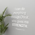 I can do everything through Christ Philippians 4:13 3D Wall Sign