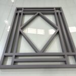 Traditional Geometric Grey Wall Panels (Small defect)