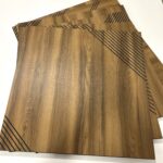 Modular Dark Wood Wall Panels 1 Panel (Small defect)