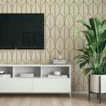 Art Decor Lines Pattern Wallpaper