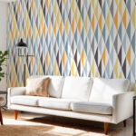 Colorful Triangles Pattern Wallpaper