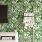 Tropical Leaves Pattern Wallpaper