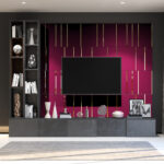 Pink and Mirror Decorative Panels