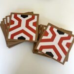 Geometric Vintage Tile Stickers 1 Tile (Small defect)