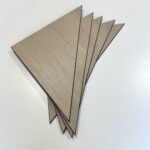 Light Wood Triangles 3D Decorative Panels