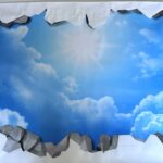 Sky 3D Effect Ceiling Decals (Small defect)