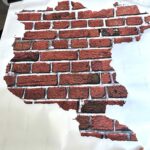 Wall Brick Sticker Vinyl (Small defect)