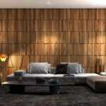 Dark Wood with Relief 3D Wall Panels