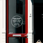 Custom Operating Hours Window Decal