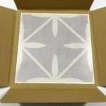 Fiore Lavender Pattern Tile Stickers 1 Tile (Small defect)