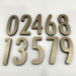 Numbers Gold Brushed - 1 Number (clearance sale)