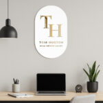 Oval Form 3D Sign Customized