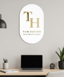 Oval Form 3D Sign Customized
